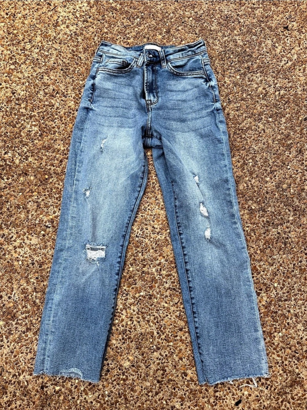 Altard state Women's Distressed Blue Jeans